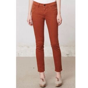 ✨Anthropologie Pilcro and the Letterpress Stet Sz 30 Pants Rust Brown Orange✨